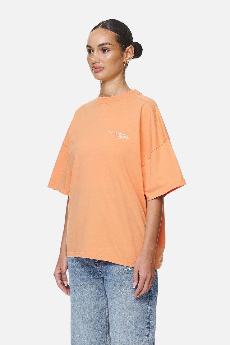 Pegador Berri Heavy Oversized Tee Washed Apricot 2025