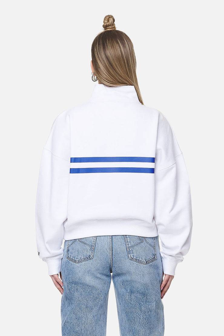 Pegador Sarina Oversized Halfzip Sweater White Auslauf