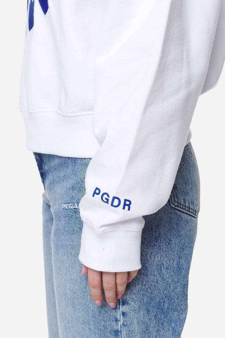 Pegador Sarina Oversized Halfzip Sweater White Auslauf