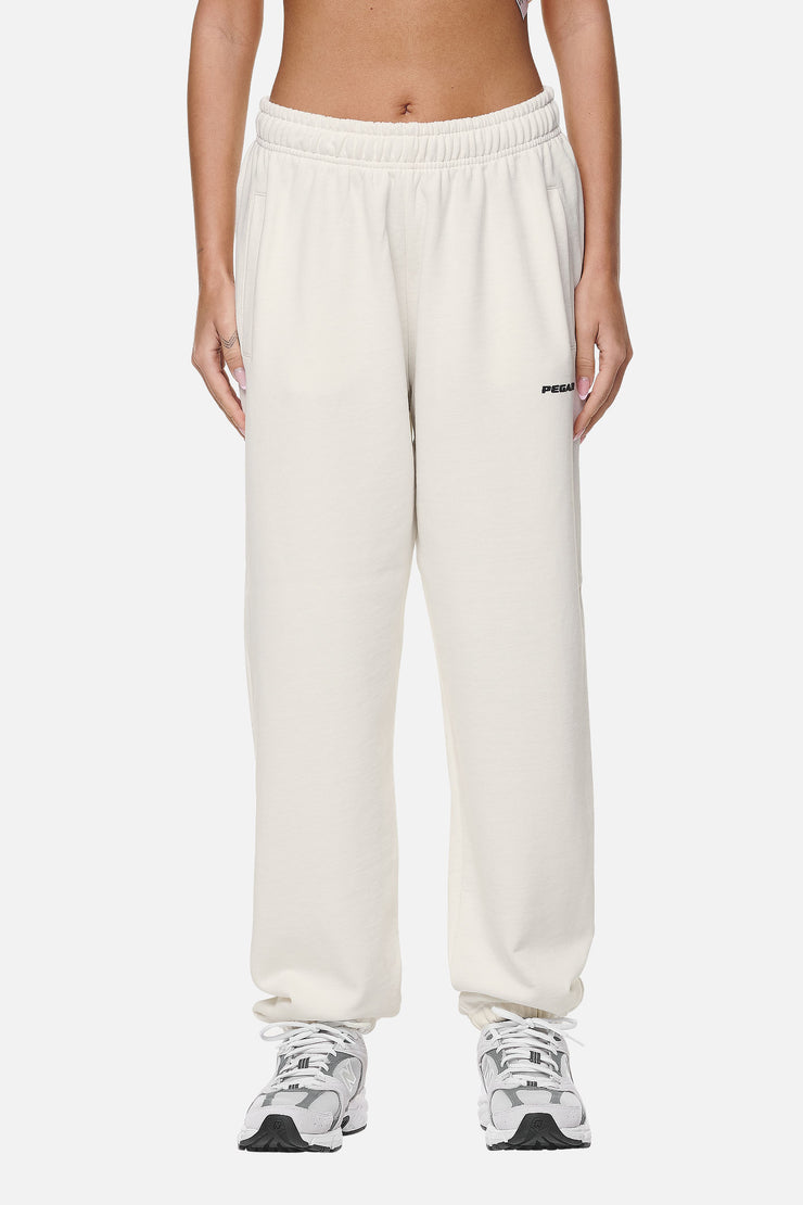 Pegador Villa High Waisted Sweat Pants Washed Coconut Milk Black Gum Kostenloser Versand