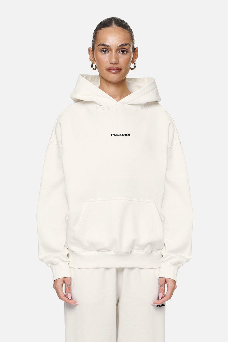 Pegador Clarita Logo Oversized Hoodie Washed Coconut Milk Black Gum Limitierter Zeitrabatt
