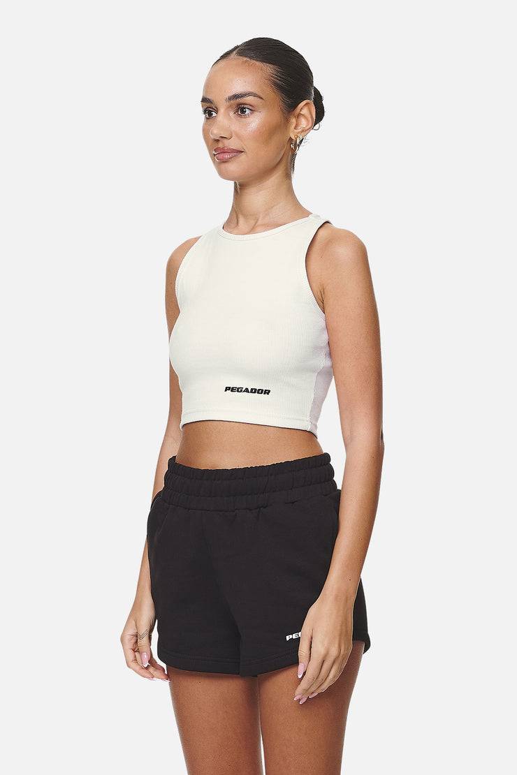 Pegador Ayla Crop Top Washed Coconut Milk Black Fabrikpreis