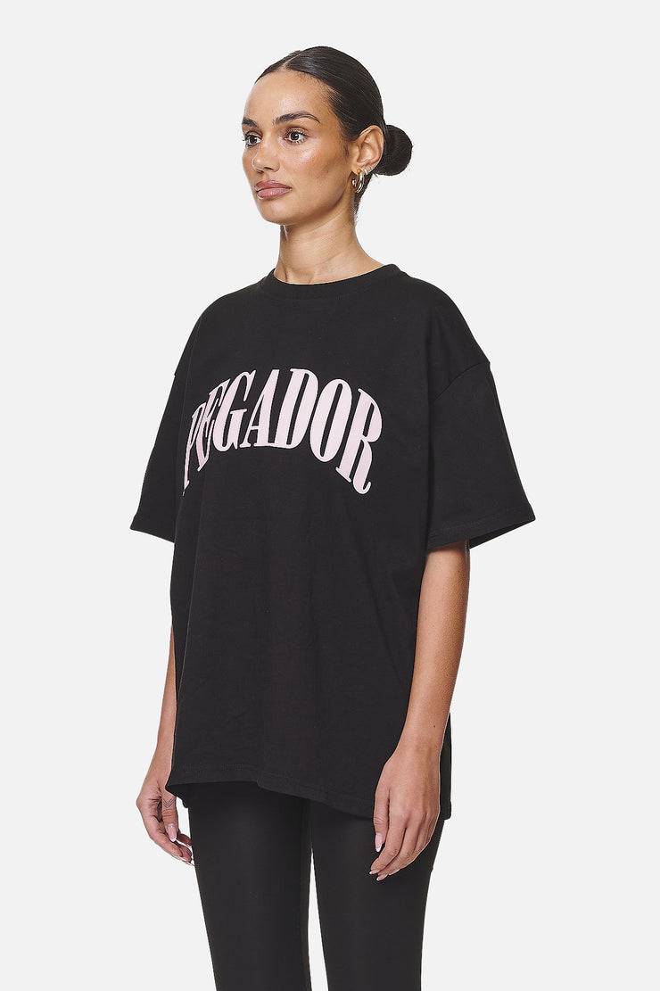 Pegador Miami Oversized Tee Black Flamingo Rabatt