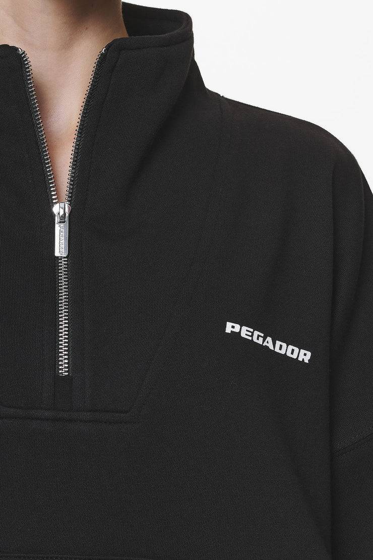 Pegador Vuku Logo Oversized Halfzip Black Versandkostenfrei