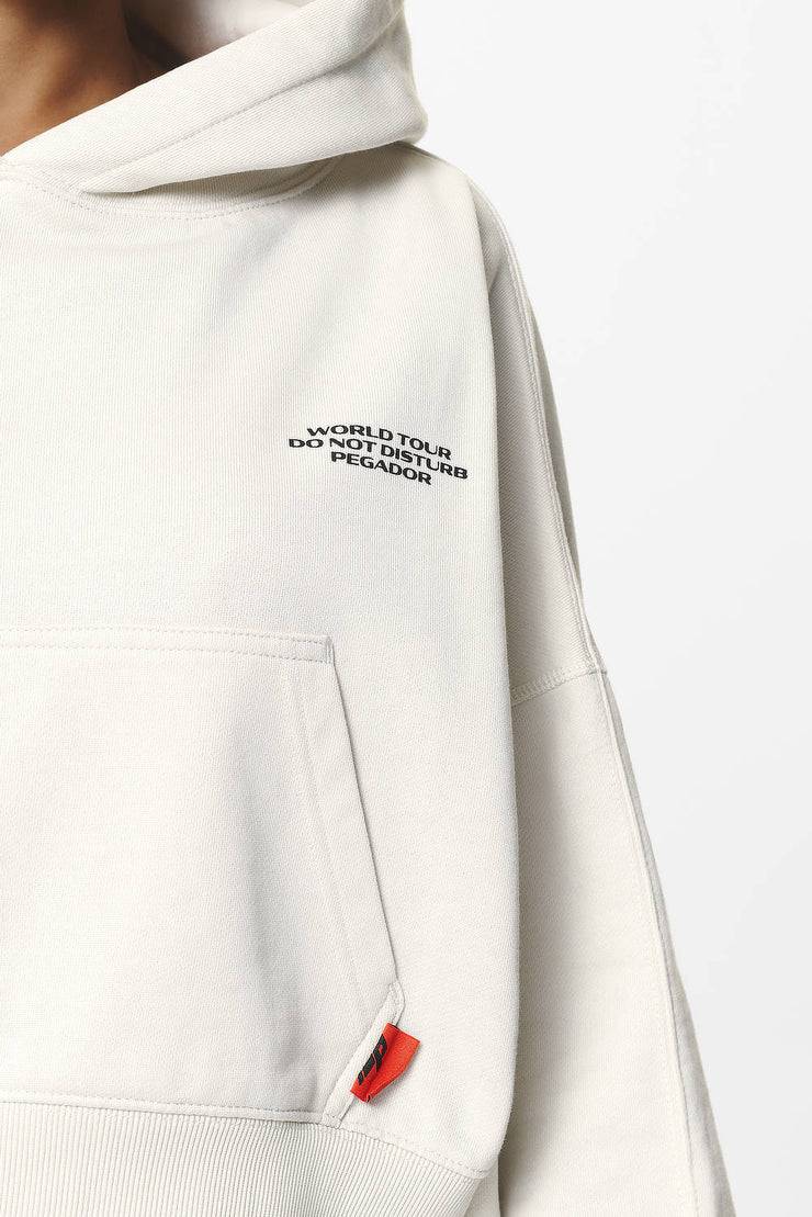 Pegador Vrena Oversized Cropped Hoodie Washed Salty Cream Großer Ausverkauf