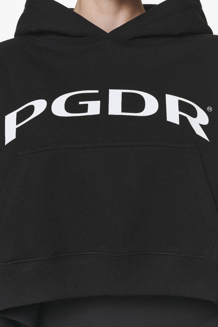 Pegador Troms Oversized Cropped Hoodie Black Saisonschlussverkauf