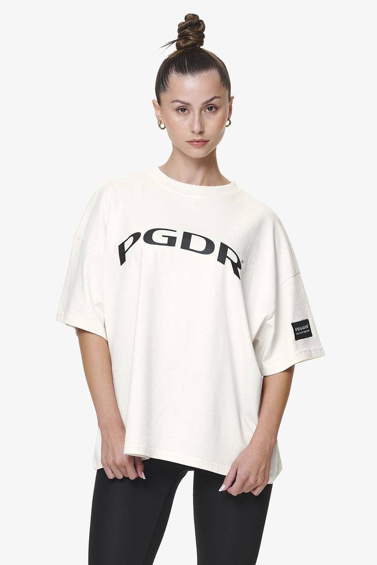 Pegador Troms Heavy Oversized Tee Washed Salty Cream Black Friday