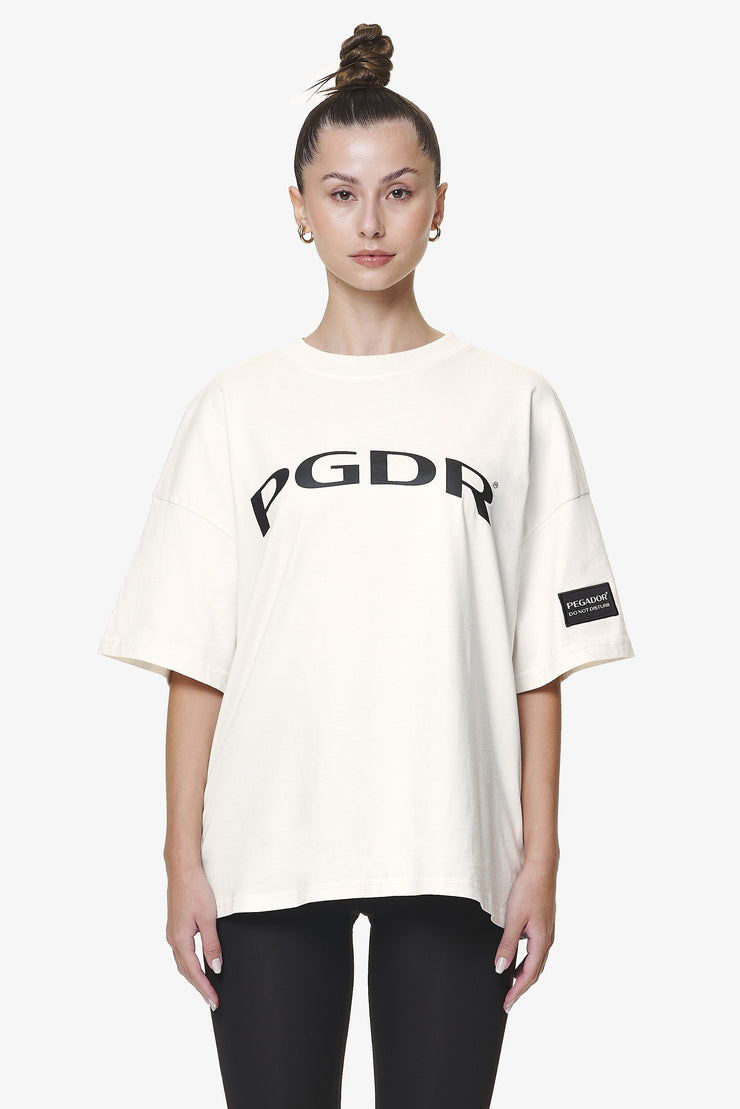 Pegador Troms Heavy Oversized Tee Washed Salty Cream Black Friday