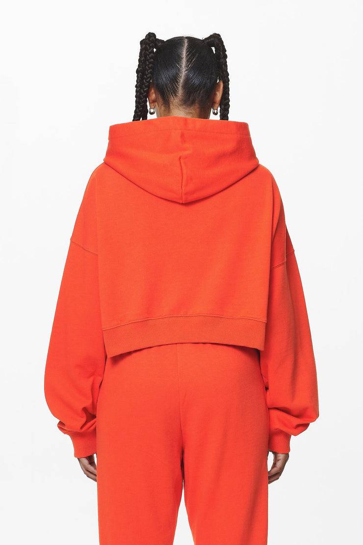 Pegador Salita Oversized Cropped Hoodie Washed Signal Red Gum Valentinstagsangebot