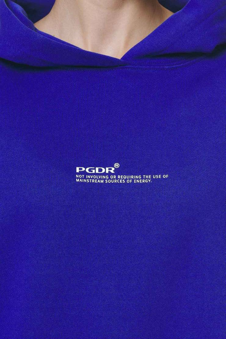 Pegador Navisk Oversized Hoodie Washed Endless Blue Neueste Mode