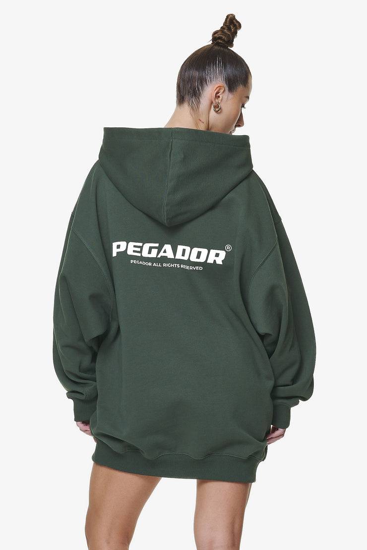 Pegador Malm Logo Oversized Hoodie Dress Washed Sage Green Tägliche Deals
