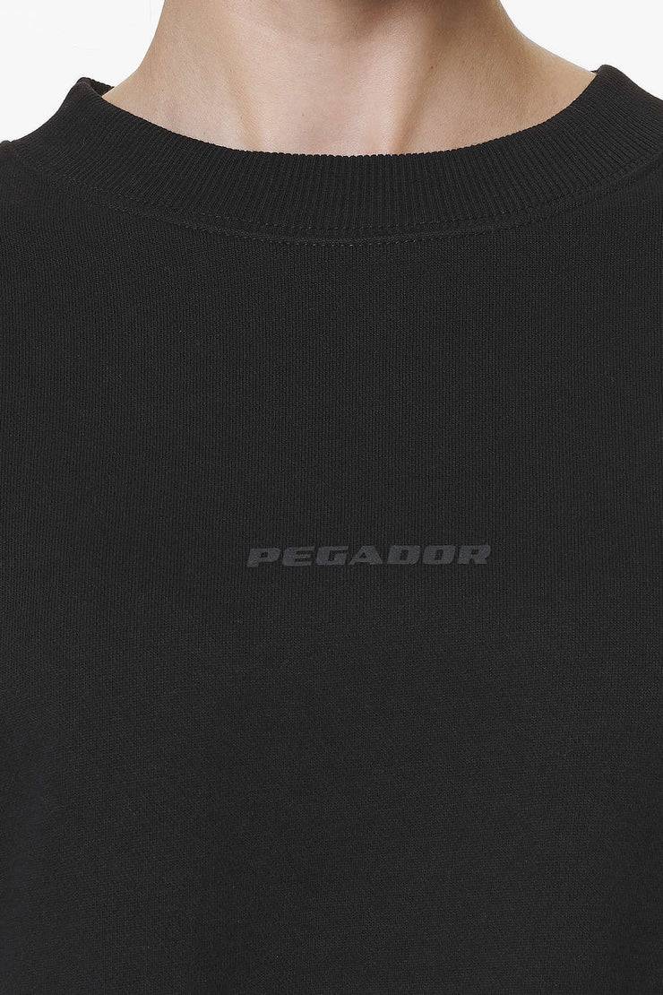 Pegador Londa Cropped Oversized Sweater Black Gum Riesige Ersparnisse