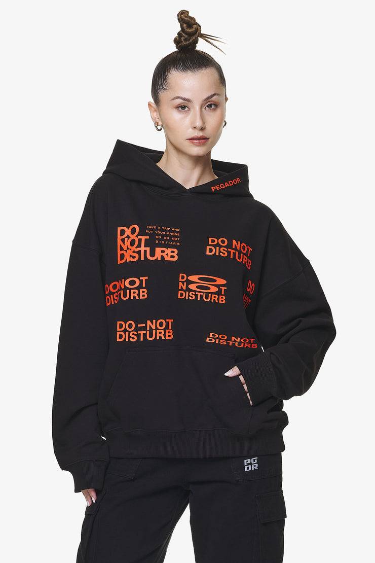 Pegador Groven Oversized Hoodie Black Tiefpreis
