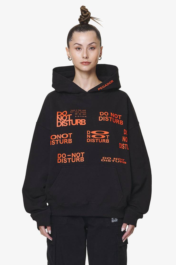 Pegador Groven Oversized Hoodie Black Tiefpreis