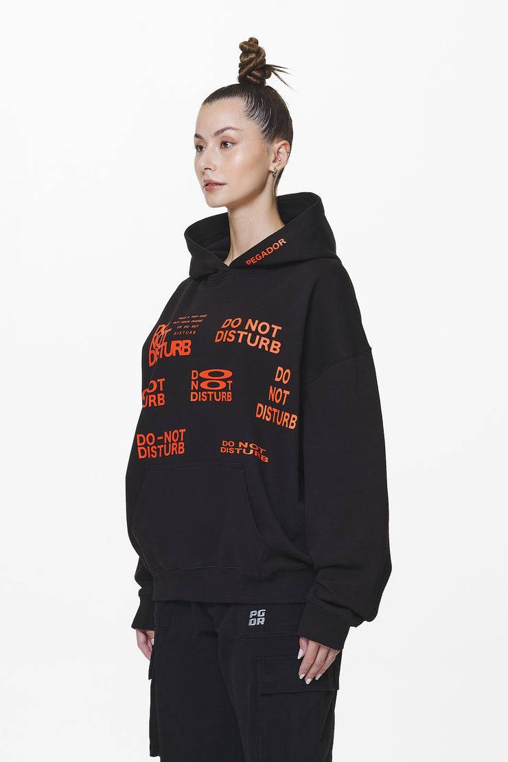 Pegador Groven Oversized Hoodie Black Tiefpreis