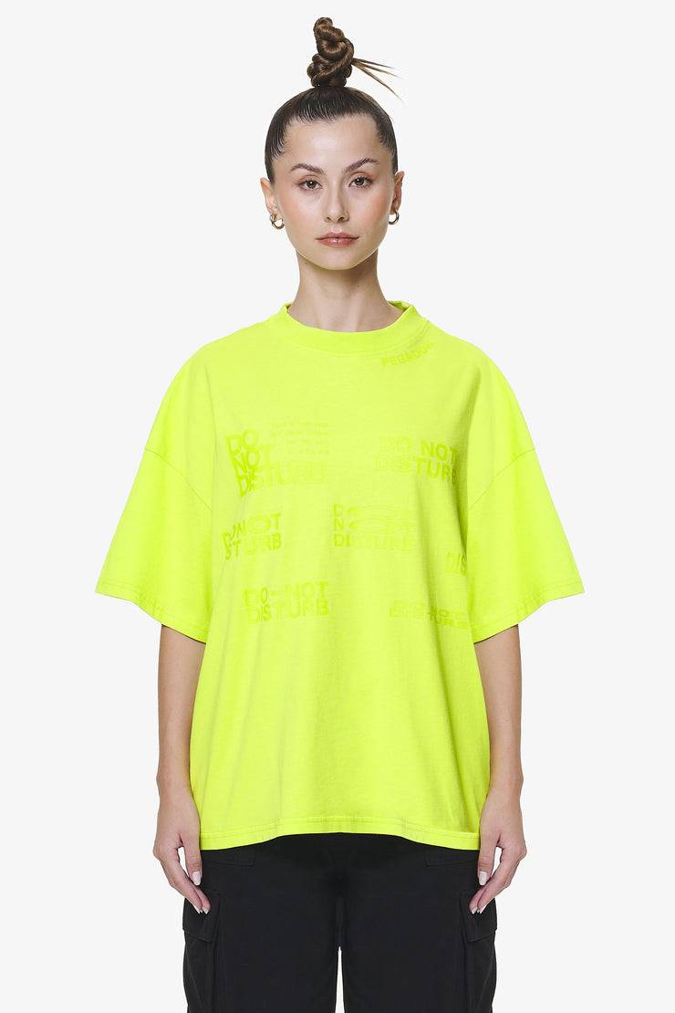 Pegador Groven Heavy Oversized Tee Washed Lime Yellow Wochenangebot