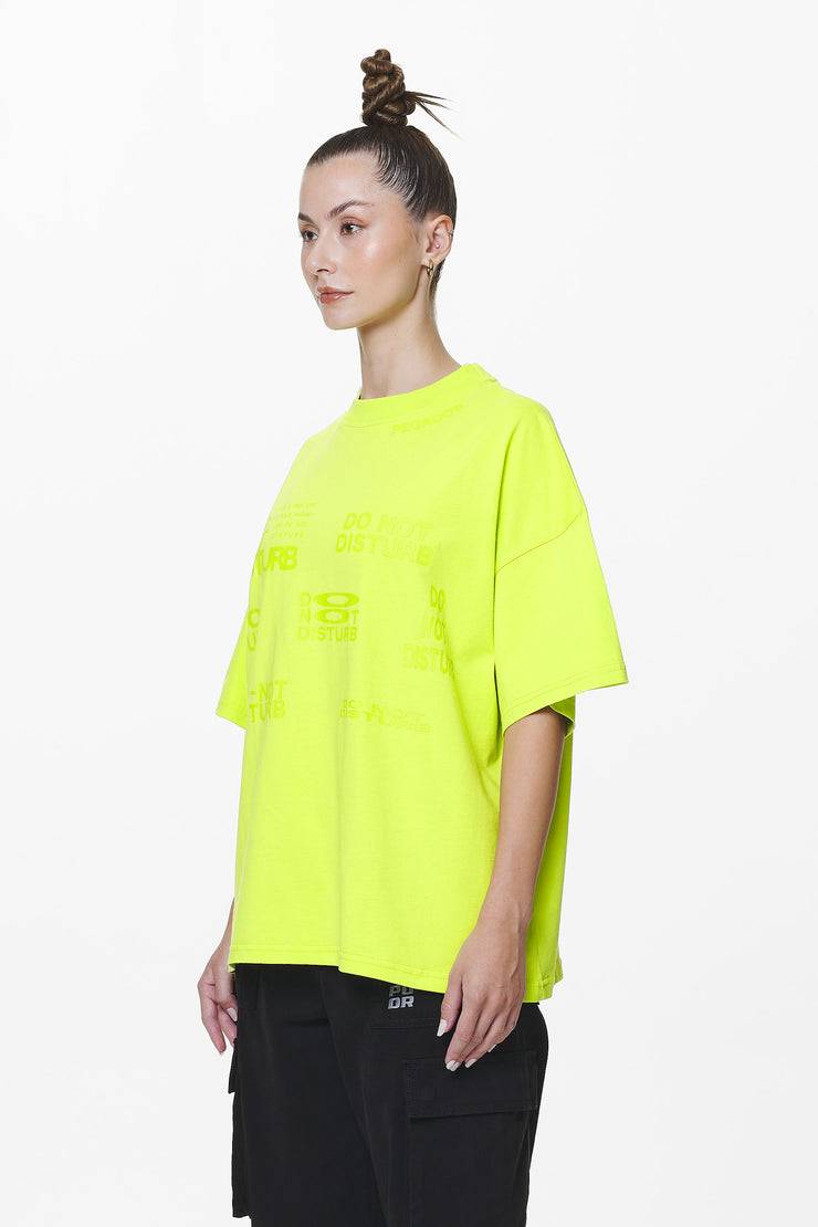 Pegador Groven Heavy Oversized Tee Washed Lime Yellow Wochenangebot