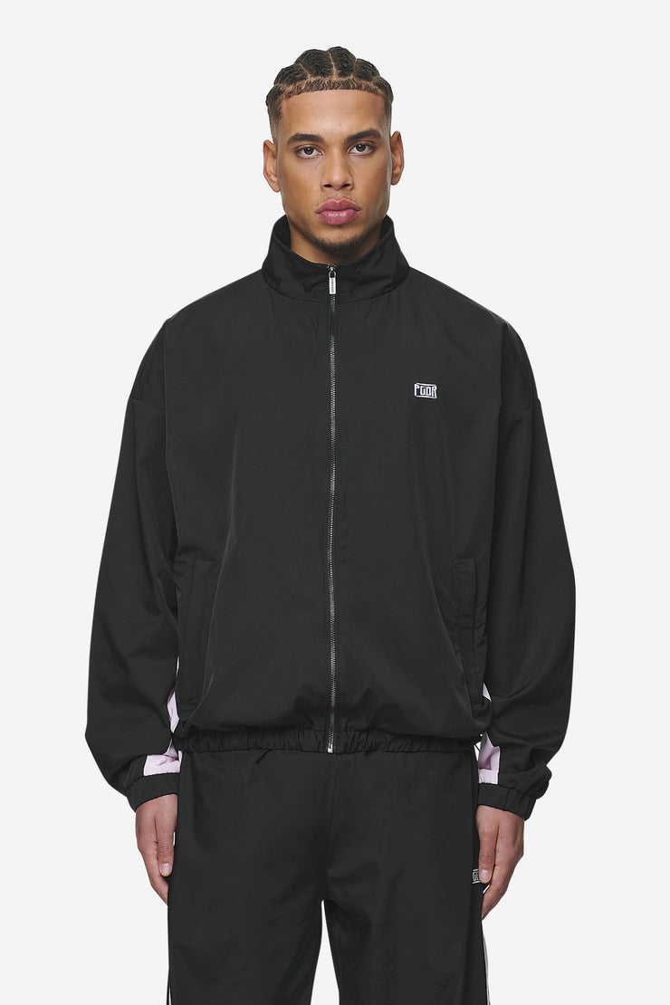 Pegador Stow Boxy Track Jacket Black Bubblegum Neueste Stile