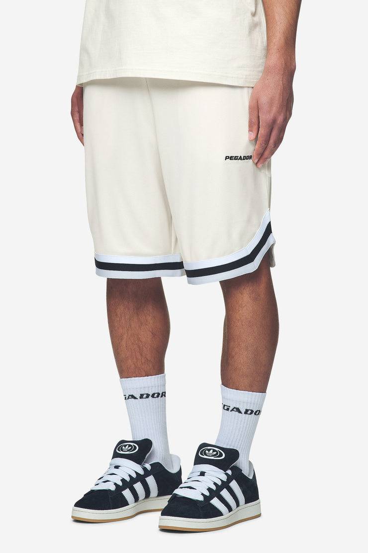 Pegador Lansing Basketball Shorts Salty Cream Sonderangebot der Fabrik