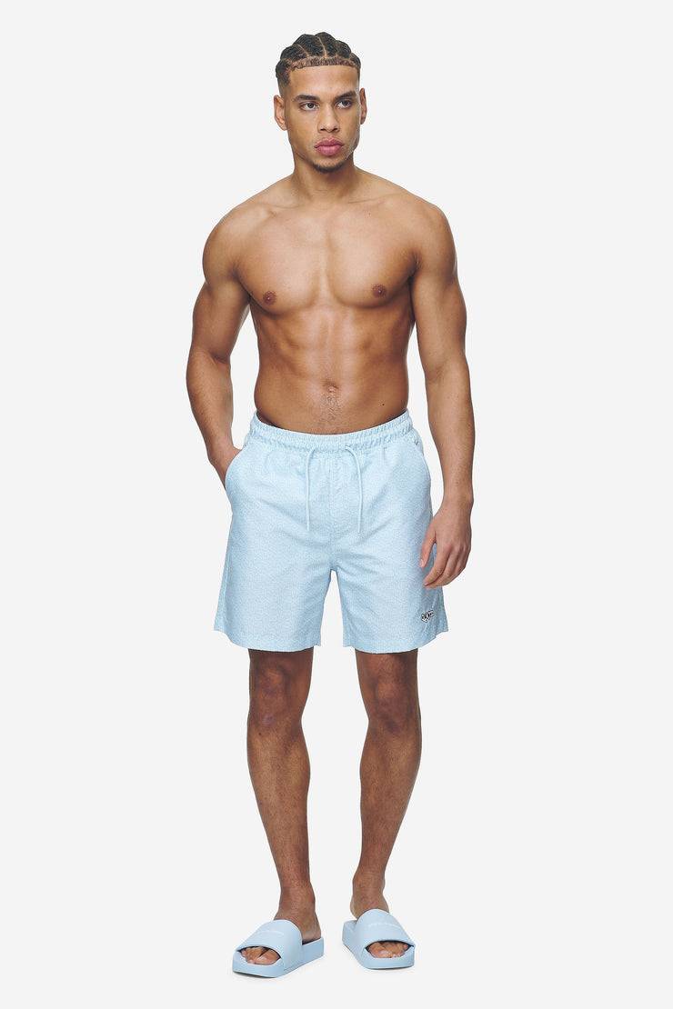 Pegador Kempton Monogram Swim Shorts Baby Blue Nur noch ein Tag übrig