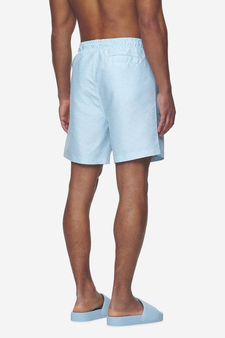 Pegador Kempton Monogram Swim Shorts Baby Blue Nur noch ein Tag übrig