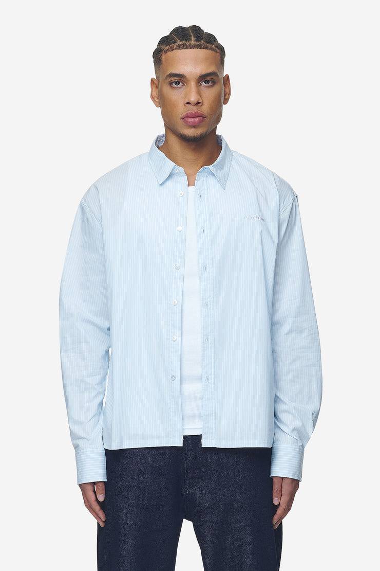 Pegador Raton Oversized Longsleeve Shirt Baby Blue White Online