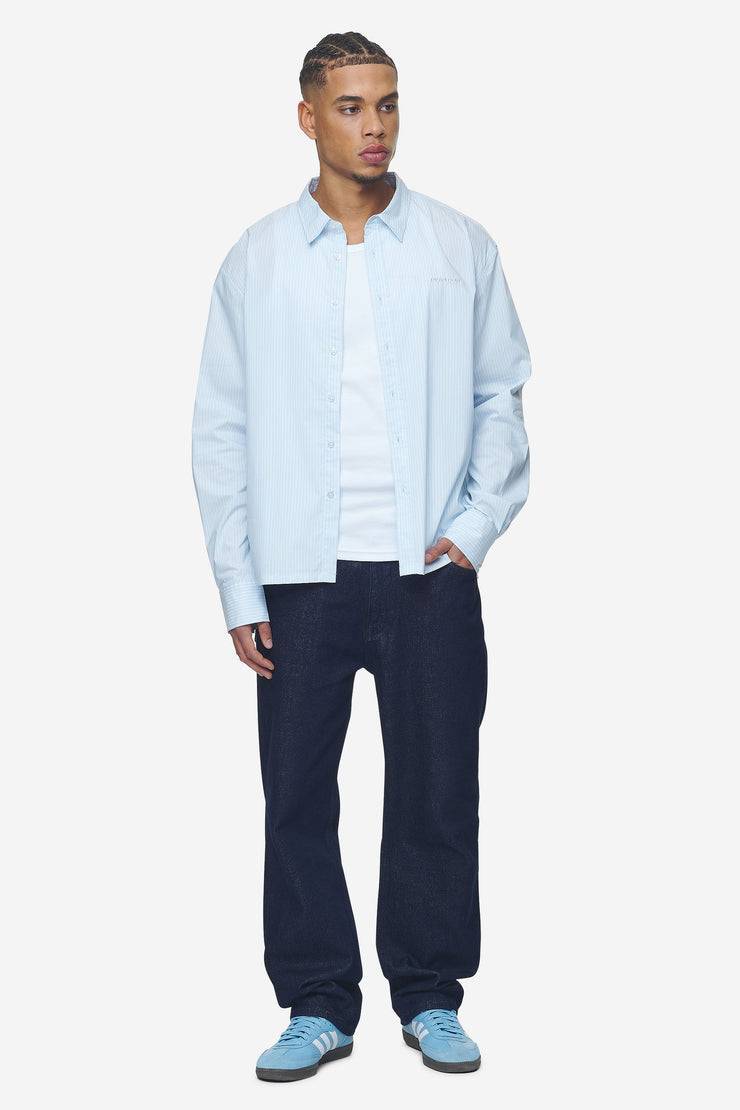 Pegador Raton Oversized Longsleeve Shirt Baby Blue White Online