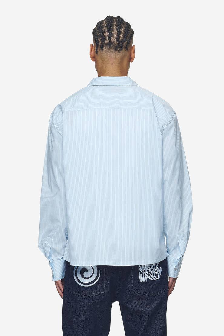 Pegador Raton Oversized Longsleeve Shirt Baby Blue White Online
