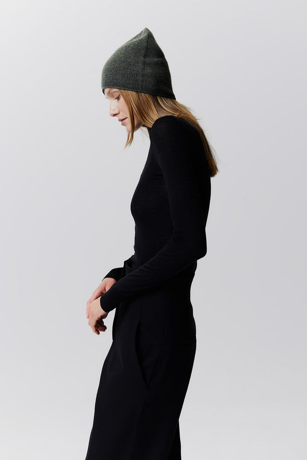 Prinz Berlin Kaschmir Beanie Fine Knit Grün Discount Store für neue Produkte