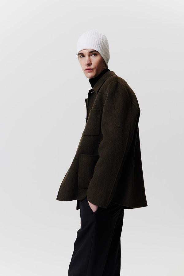 Prinz Berlin Kaschmir Beanie Rib Knit Off-White Rabatt