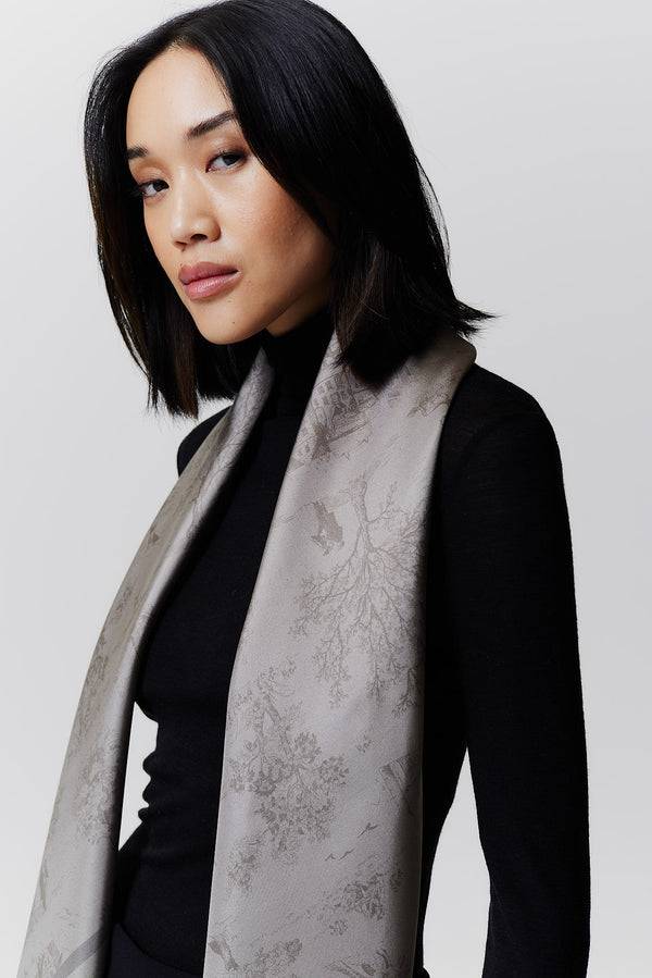 Prinz Berlin Seidentuch Toile Valentine 123 Taupe Flash Sale