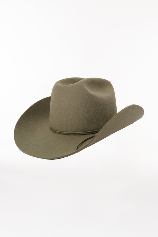 Prinz Berlin Merino Cowboy Hut Lifted Brim Pistazie Preisnachlass