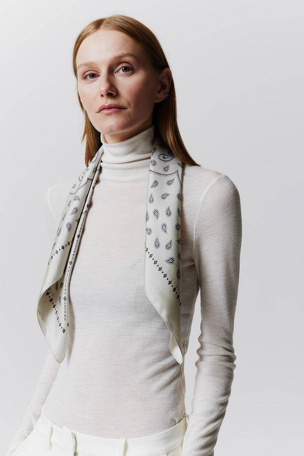 Prinz Berlin Seidentuch Paisley 70 Off-White Black Friday