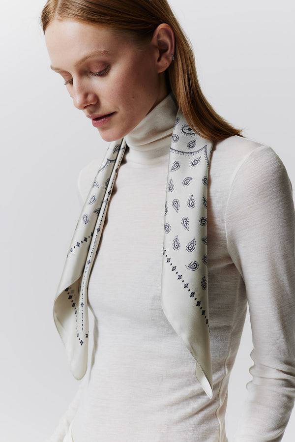 Prinz Berlin Seidentuch Paisley 70 Off-White Black Friday