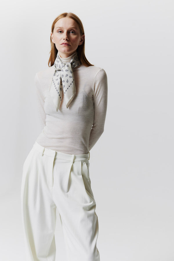 Prinz Berlin Seidentuch Paisley 70 Off-White Black Friday