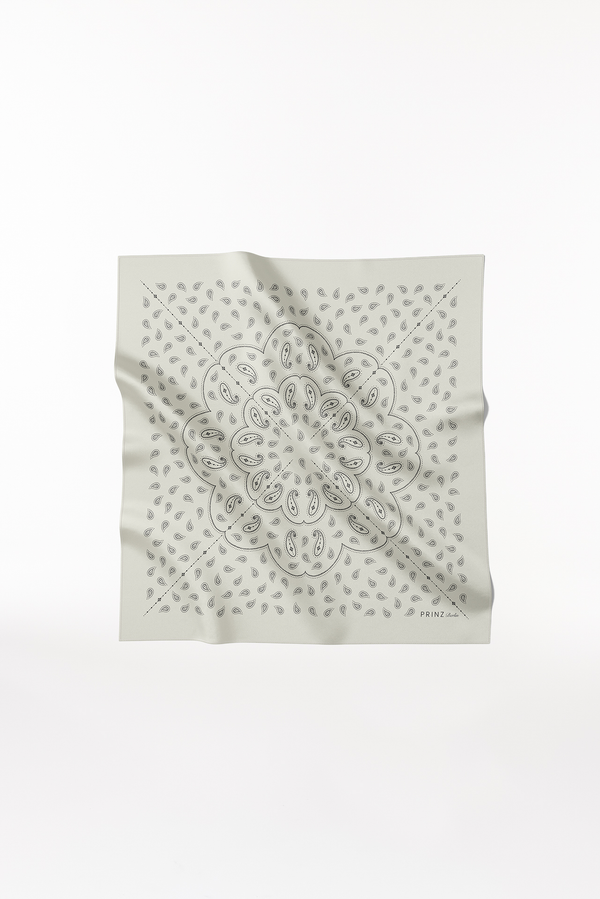 Prinz Berlin Seidentuch Paisley 90 Off-White Cyber Monday