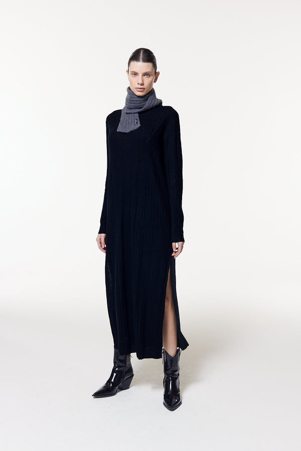 Prinz Berlin Kaschmir Kurzschal Hand Knit Grau Kauf eins, bekomm eins gratis
