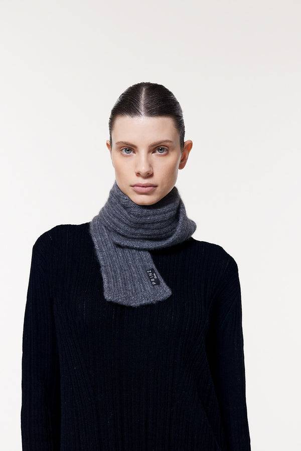 Prinz Berlin Kaschmir Kurzschal Hand Knit Grau Kauf eins, bekomm eins gratis
