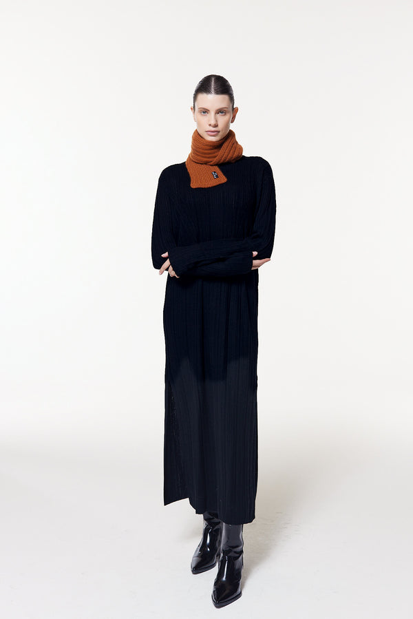 Prinz Berlin Kaschmir Kurzschal Hand Knit Karamell Neueste Stile