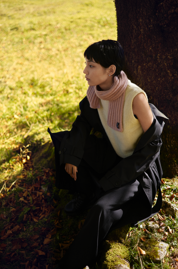 Prinz Berlin Kaschmir Kurzschal Hand Knit Rosa Bis zu 50% Rabatt