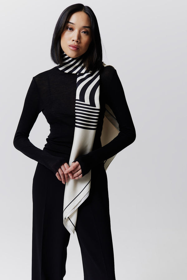 Prinz Berlin Seidentuch Swirl 123 Off-White Bis zu 55% Rabatt
