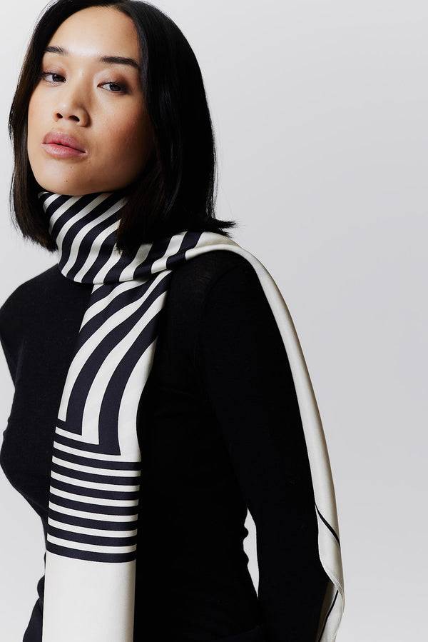 Prinz Berlin Seidentuch Swirl 123 Off-White Bis zu 55% Rabatt