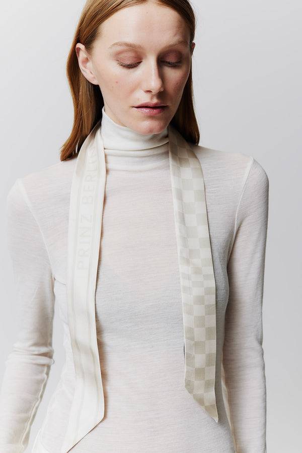 Prinz Berlin Seidentwilly Illusion Off-White Riesige Rabatte