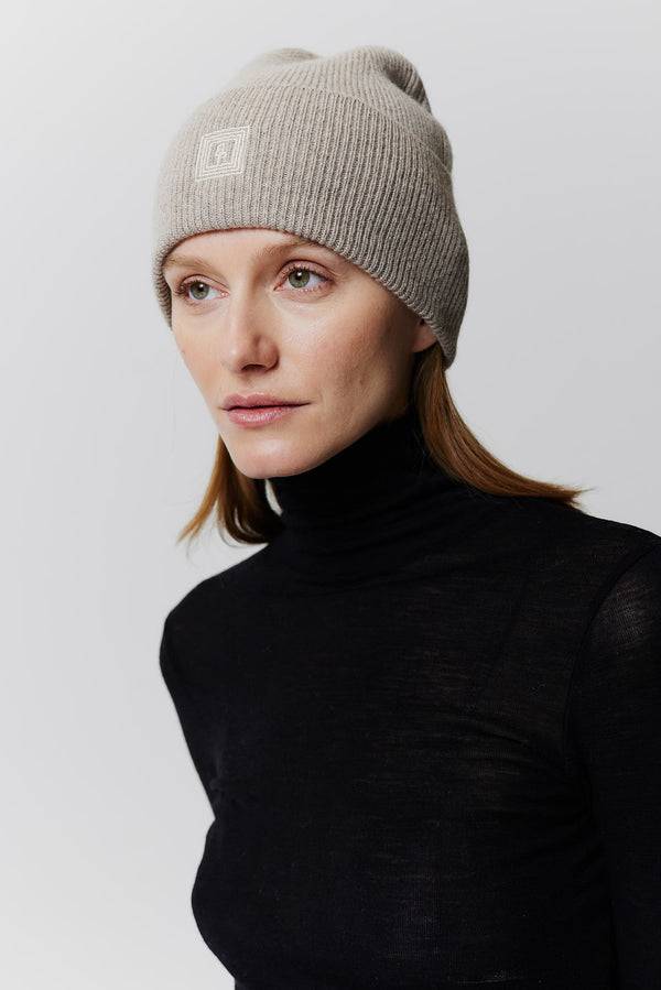 Prinz Berlin Kaschmir Beanie Classic Knit Beige Rabatte dieses Monats