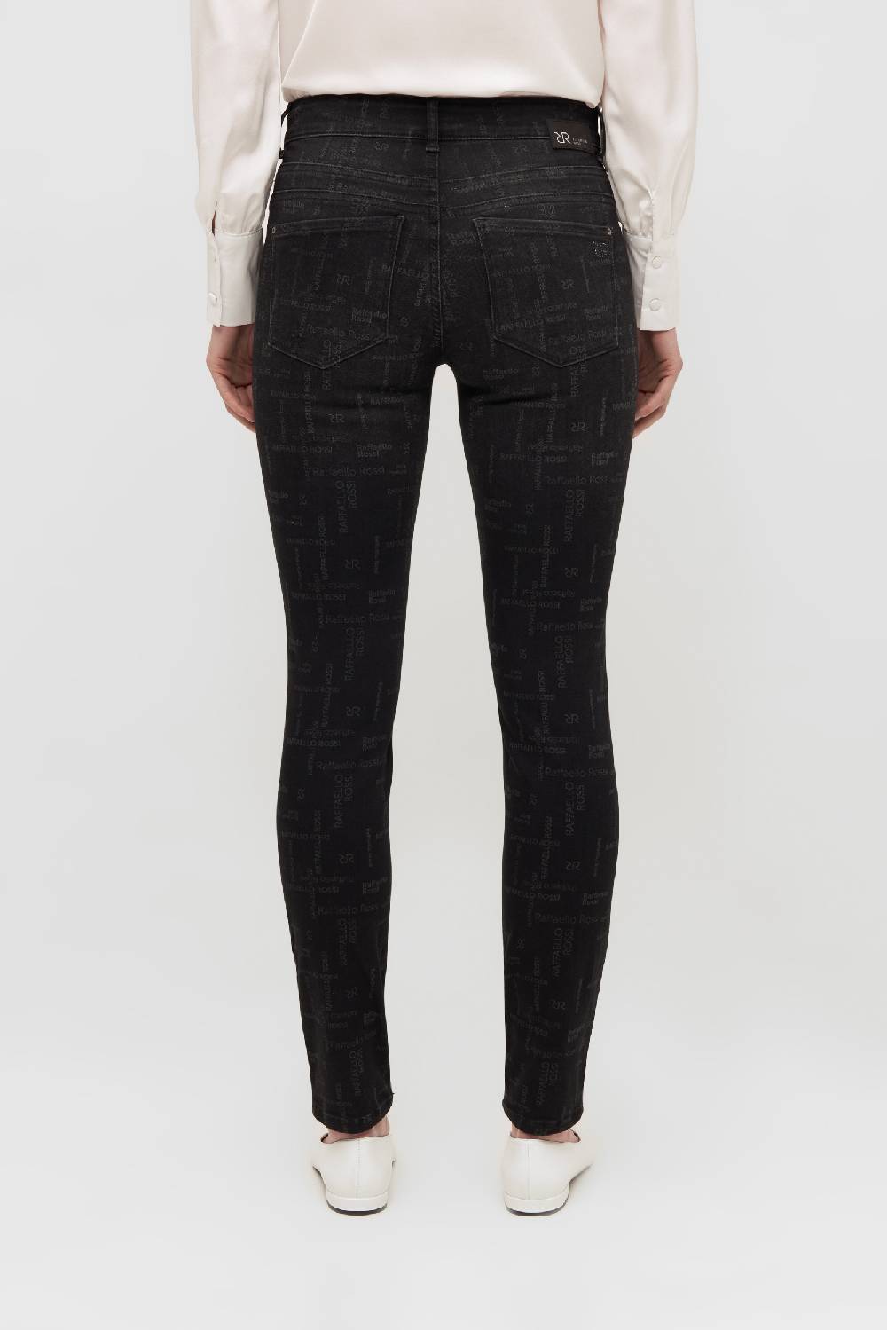 ﻿Raffaello Rossi 5-Pocket Skinny lang Mid Waist gemustert: AMAL L Saisonale Angebote
