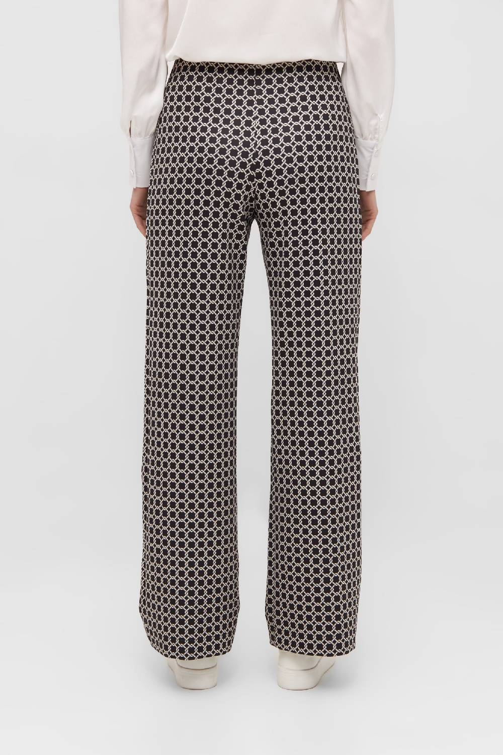 Raffaello Rossi Marlenehose Wide Leg lang Mid Waist gemustert: ELAINE JETZT KAUFEN