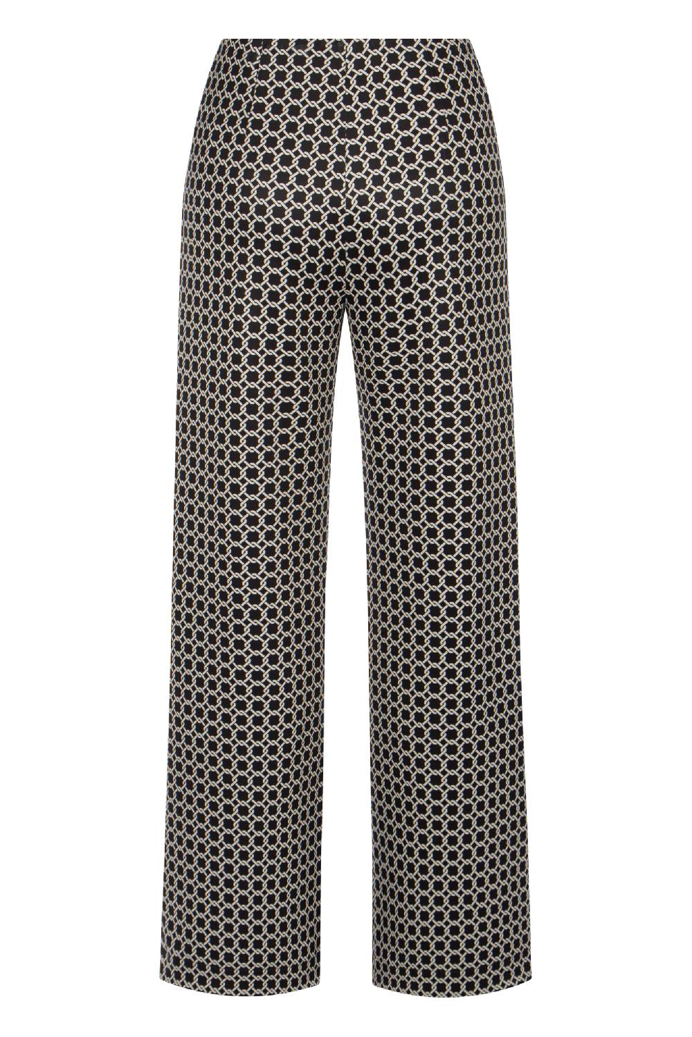 Raffaello Rossi Marlenehose Wide Leg lang Mid Waist gemustert: ELAINE JETZT KAUFEN