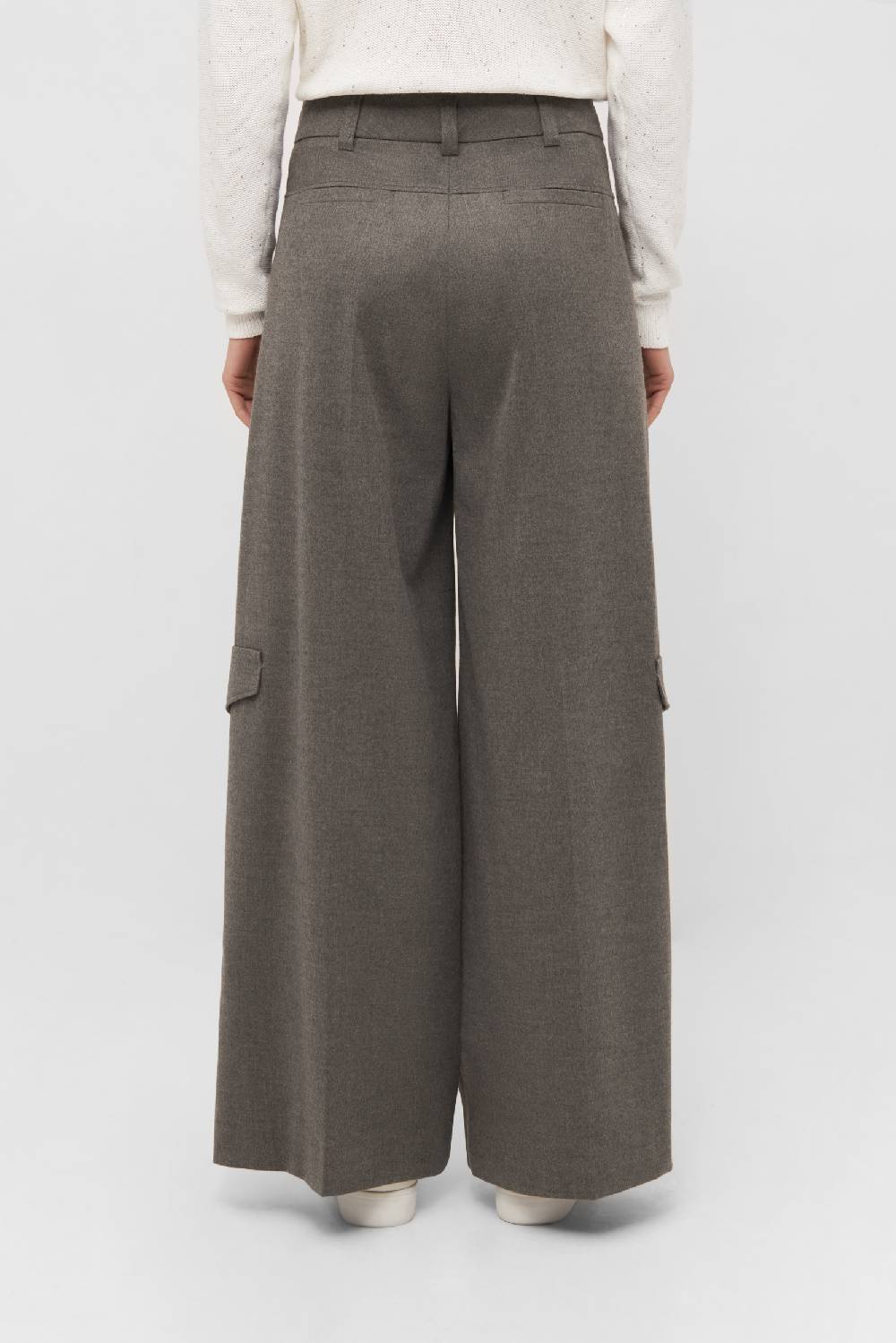 Raffaello Rossi Cargo Wide Leg lang High Waist grau: JASCHA Neueste Stile