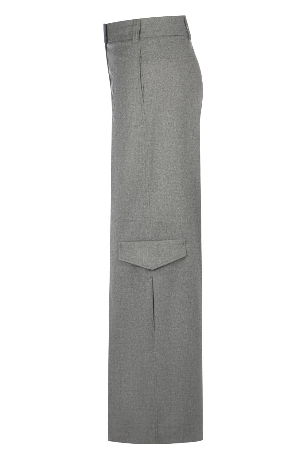 Raffaello Rossi Cargo Wide Leg lang High Waist grau: JASCHA Neueste Stile
