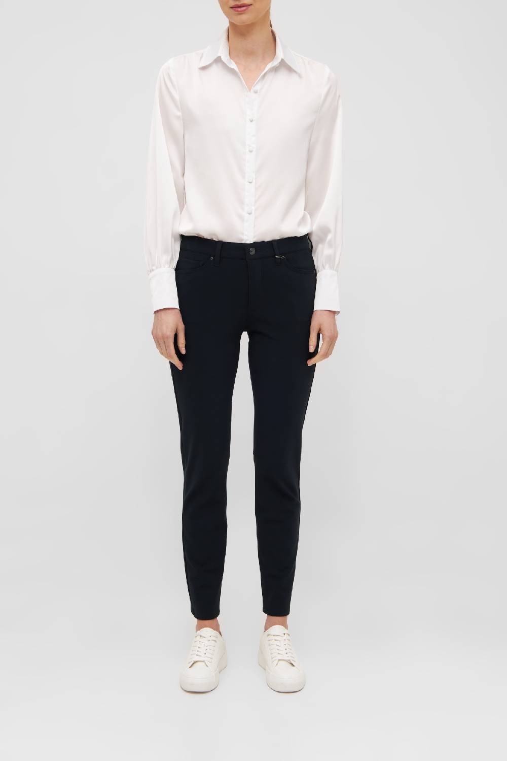 Raffaello Rossi 5-Pocket Slim lang Mid Waist schwarz: SUZY 50% Rabatt mit kostenlosem Versand
